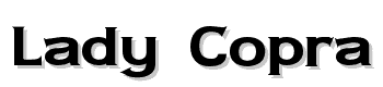 Lady-Copra-Wide font